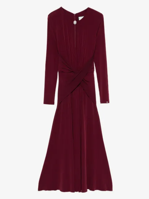 NISSA crystal-detail midi dress