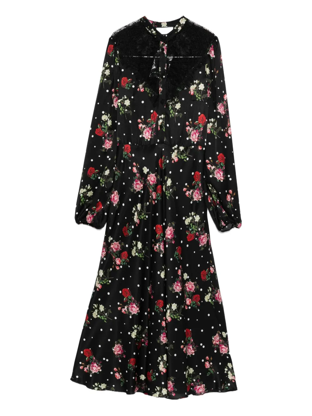 NISSA floral-print dress | Black | Image 1