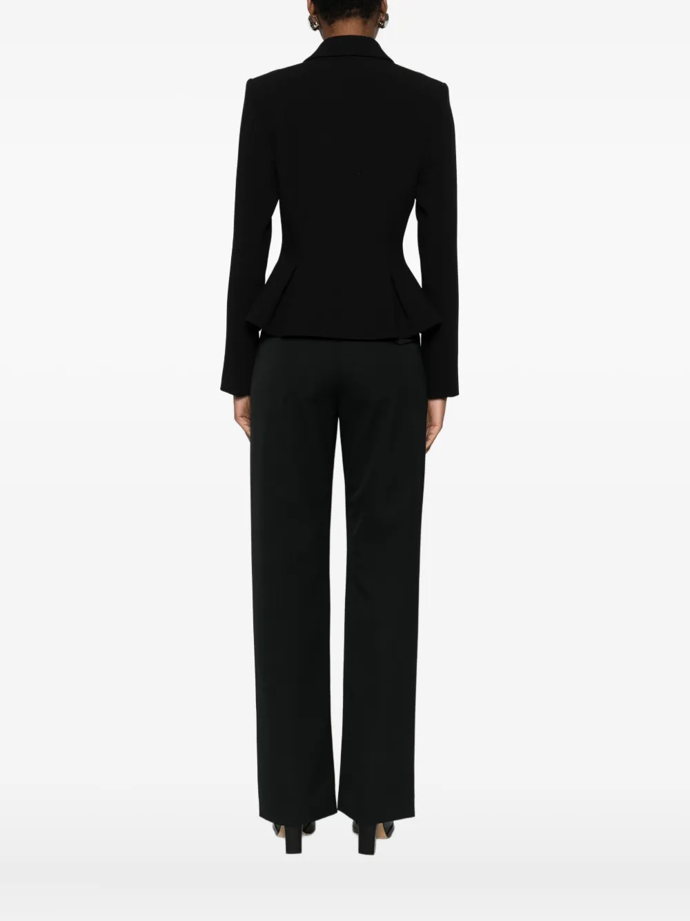Nissa Crystal-embellished Single-breasted Blazer In Black