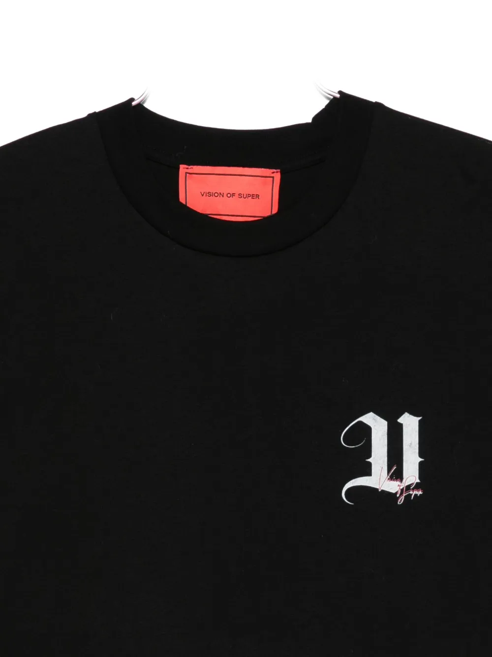 Vision Of Super T-shirt With Angel Print On The Back In Black