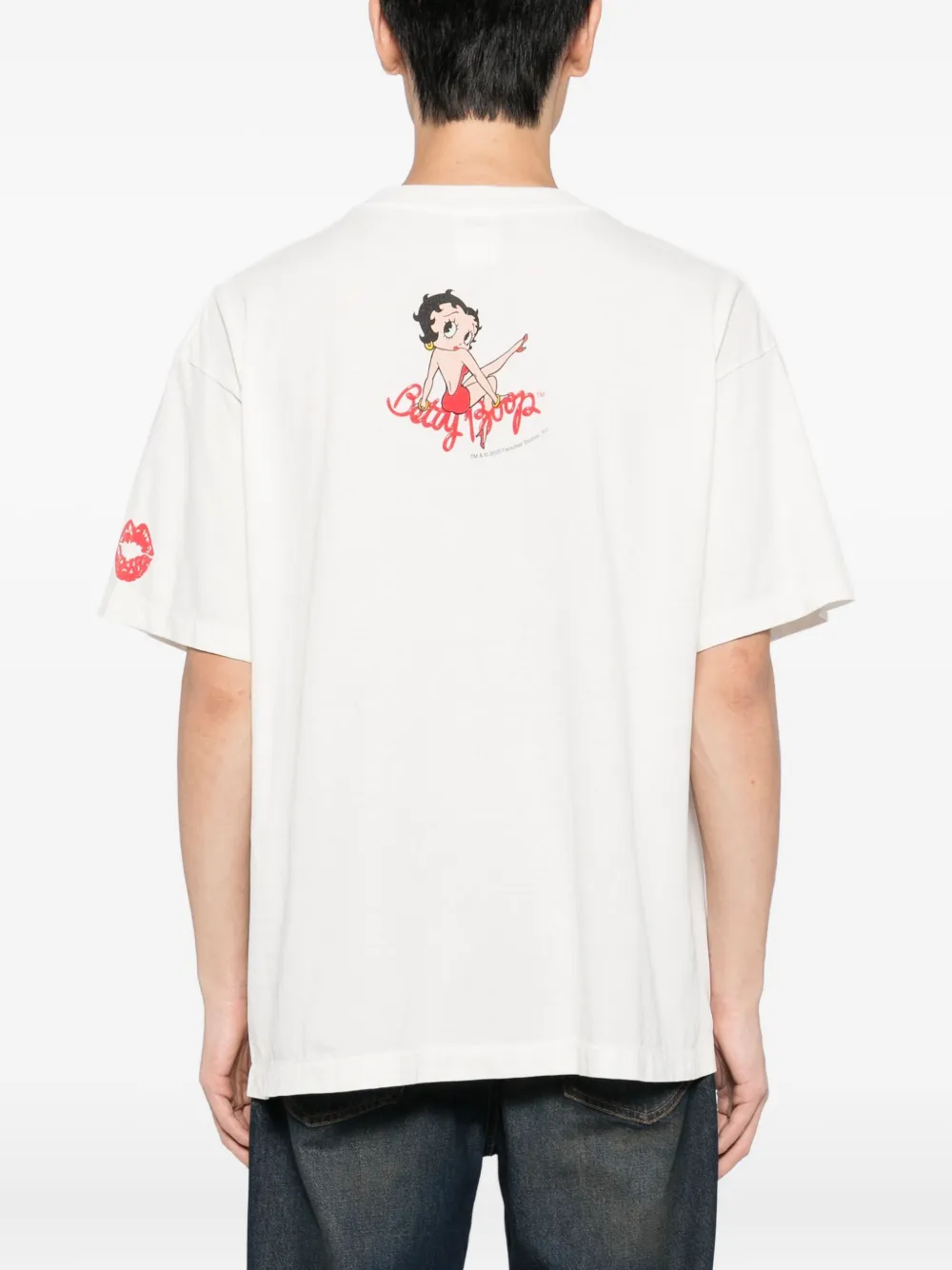 SAINT MXXXXXX T-shirt met grafische print Beige