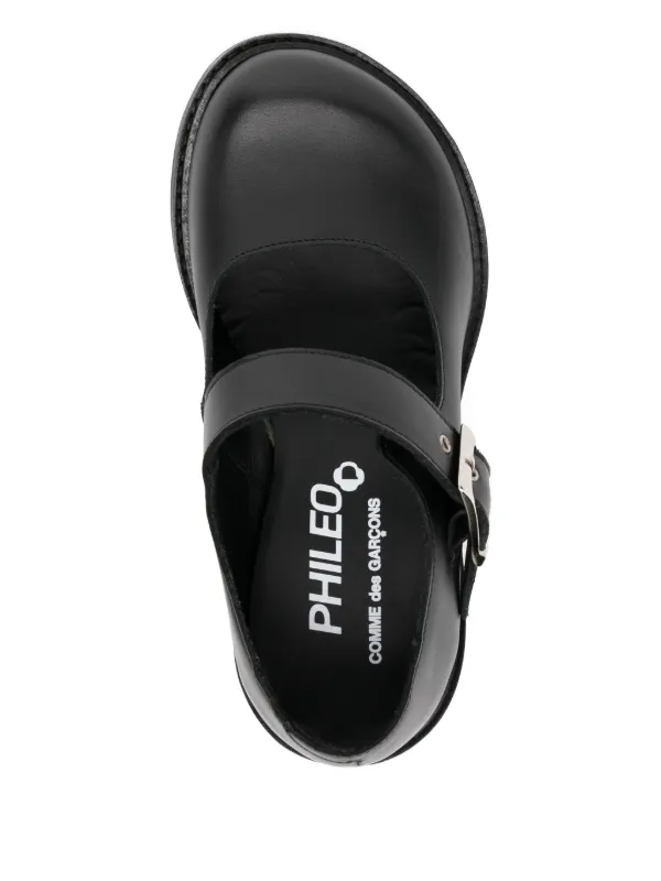 COMME des GARCONS　厚底パンプス Comme Des Garçons バックル パンプス | ブラック | FARFETCH JP