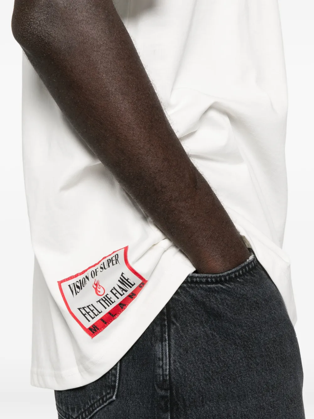 Vision Of Super Flame-print T-shirt In White