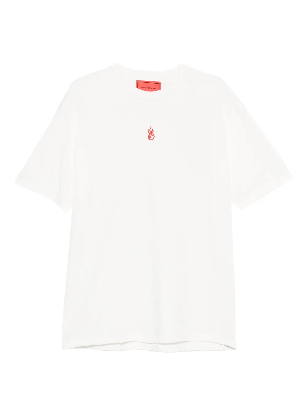 Vision Of Super flame-print T-shirt | White | Image 1