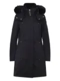 Moose Knuckles fur-trimmed hooded coat - Black