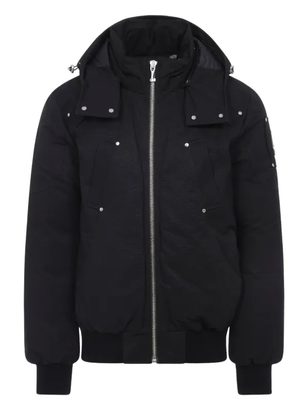 Moose Knuckles フーデッド ダウンジャケット | ブラック | FARFETCH JP