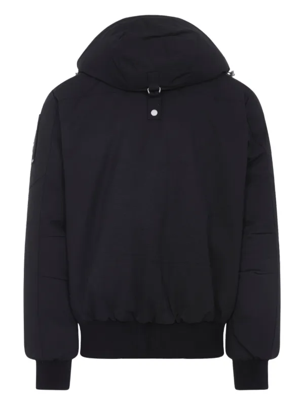 Moose Knuckles フーデッド ダウンジャケット | ブラック | FARFETCH JP