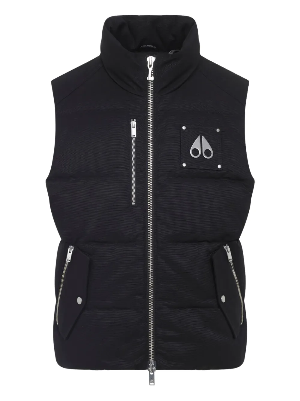 Moose Knuckles quilted logo-plaque gilet | Black | Image 1