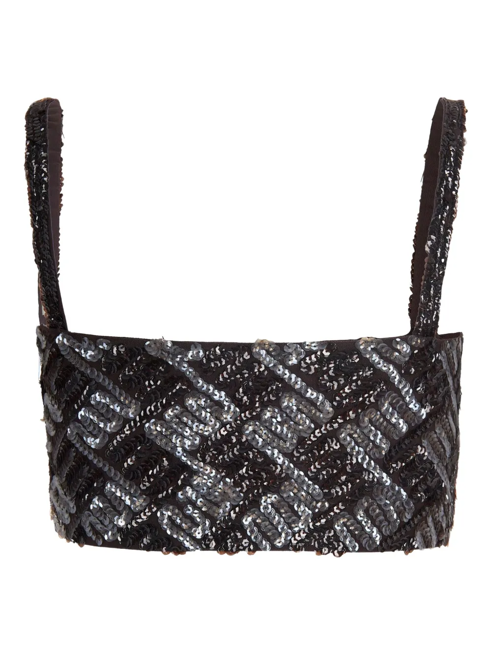 P.A.R.O.S.H. sequin-embellished top - Bruin