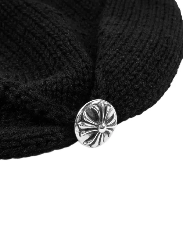 CHROME HEARTS ヘッド Chrome Hearts Cross Cashmere Beanie | Black | FARFETCH CA