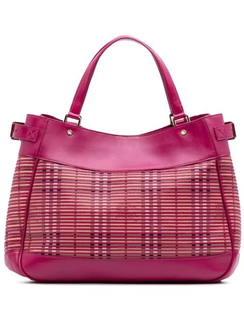 Burberry Pre-Owned tote Ravensdon de lona revestida Haymarket Check 2018-2023