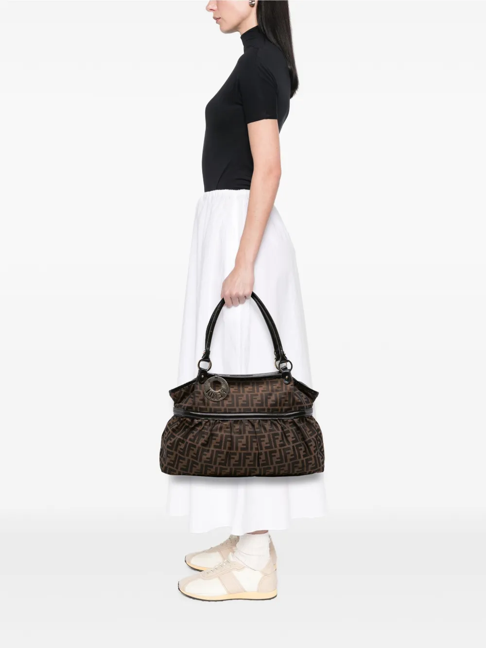 Fendi Pre-Owned 2000-2010 Large Zucca Canvas Chef shoulder bag | Pre-Owned | Image 2