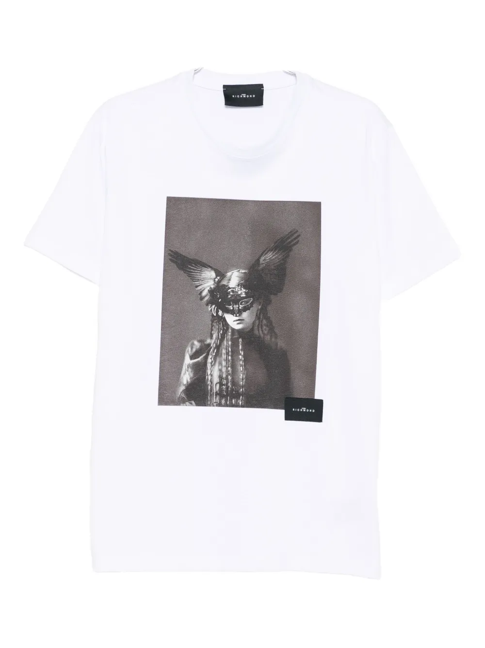 John Richmond Classic White T-shirt With Minimalist Design In White