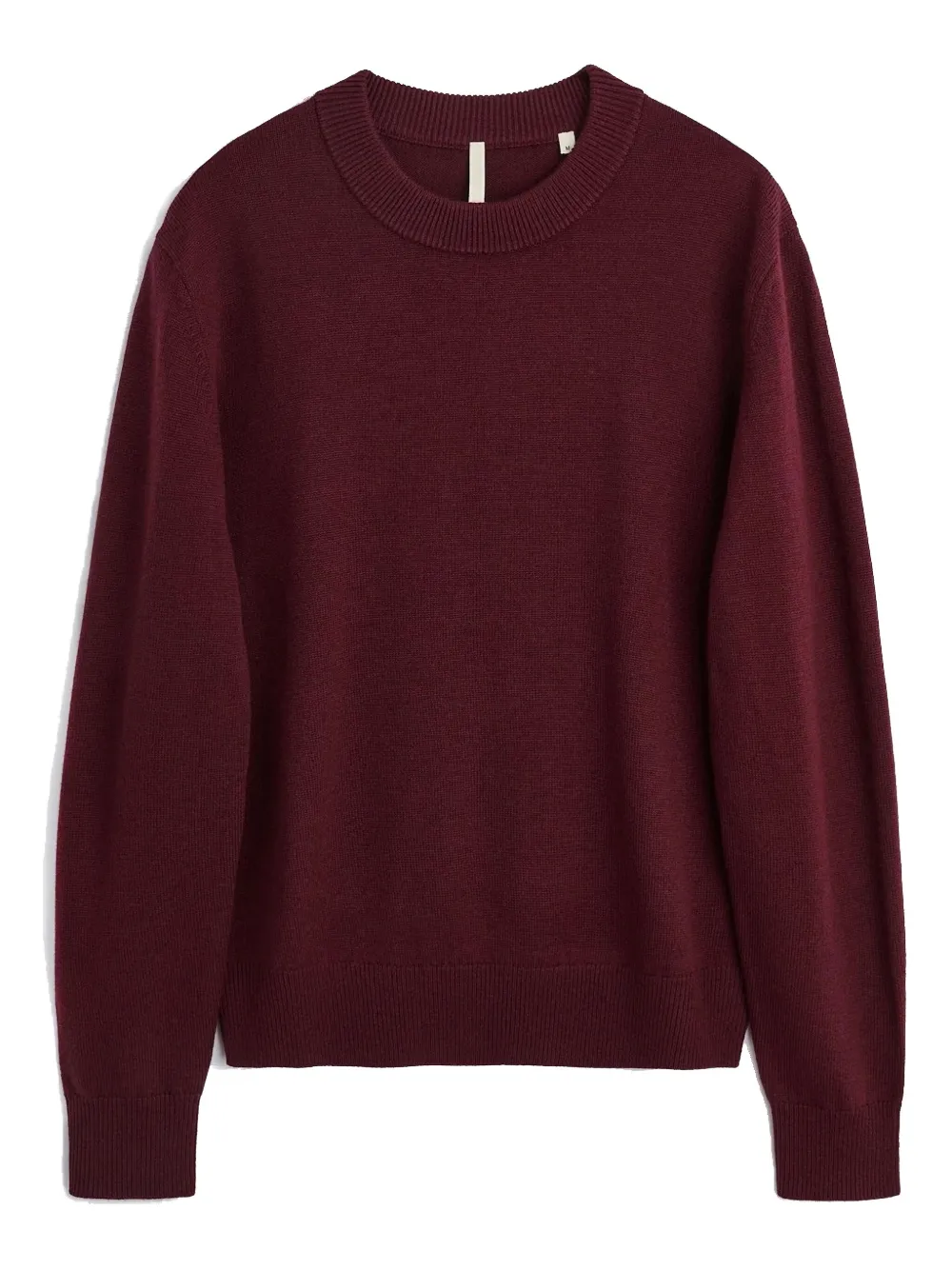 Sunflower Crew-neck Wool Sweater In Burgundy