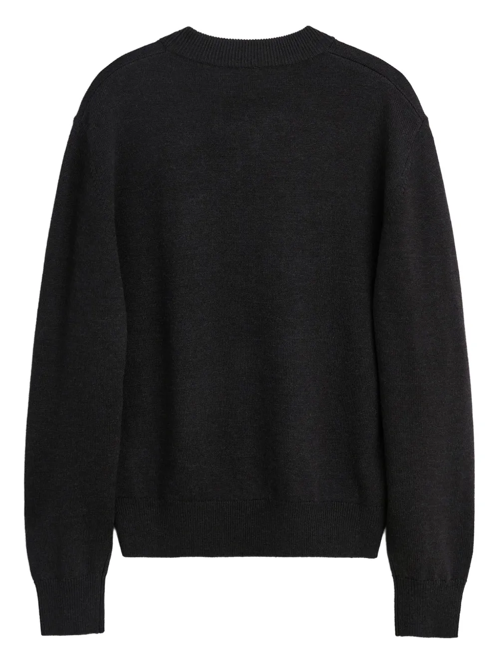 Sunflower Crew-neck Wool Sweater In Black