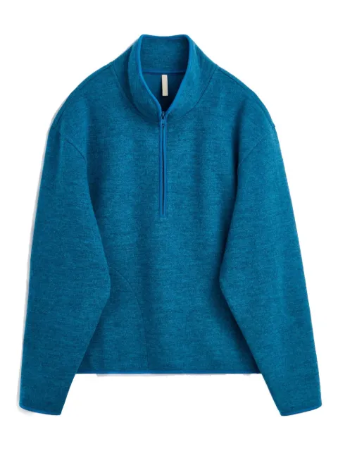 Sunflower half-zip wool sweatshirt
