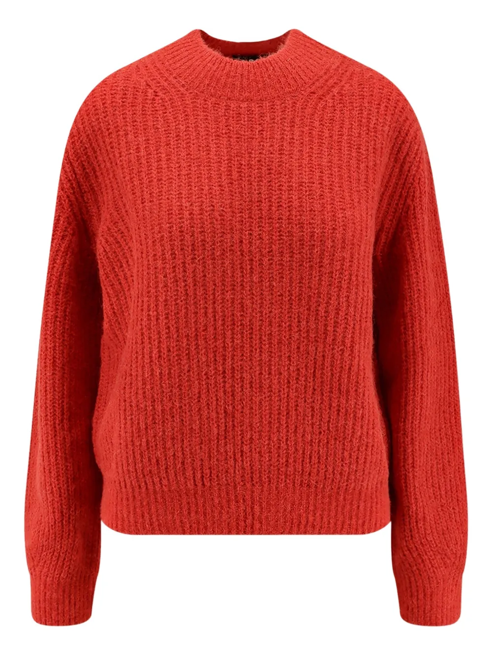 Apc Ribbed High-neck Sweater In Red