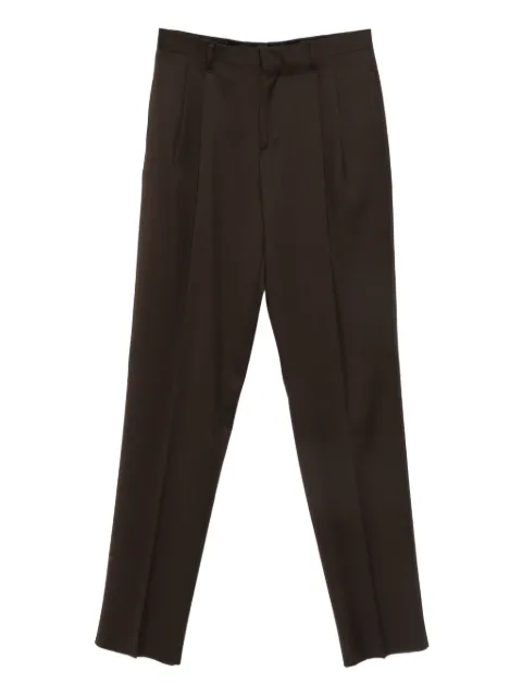 Lardini pleated straight-leg trousers