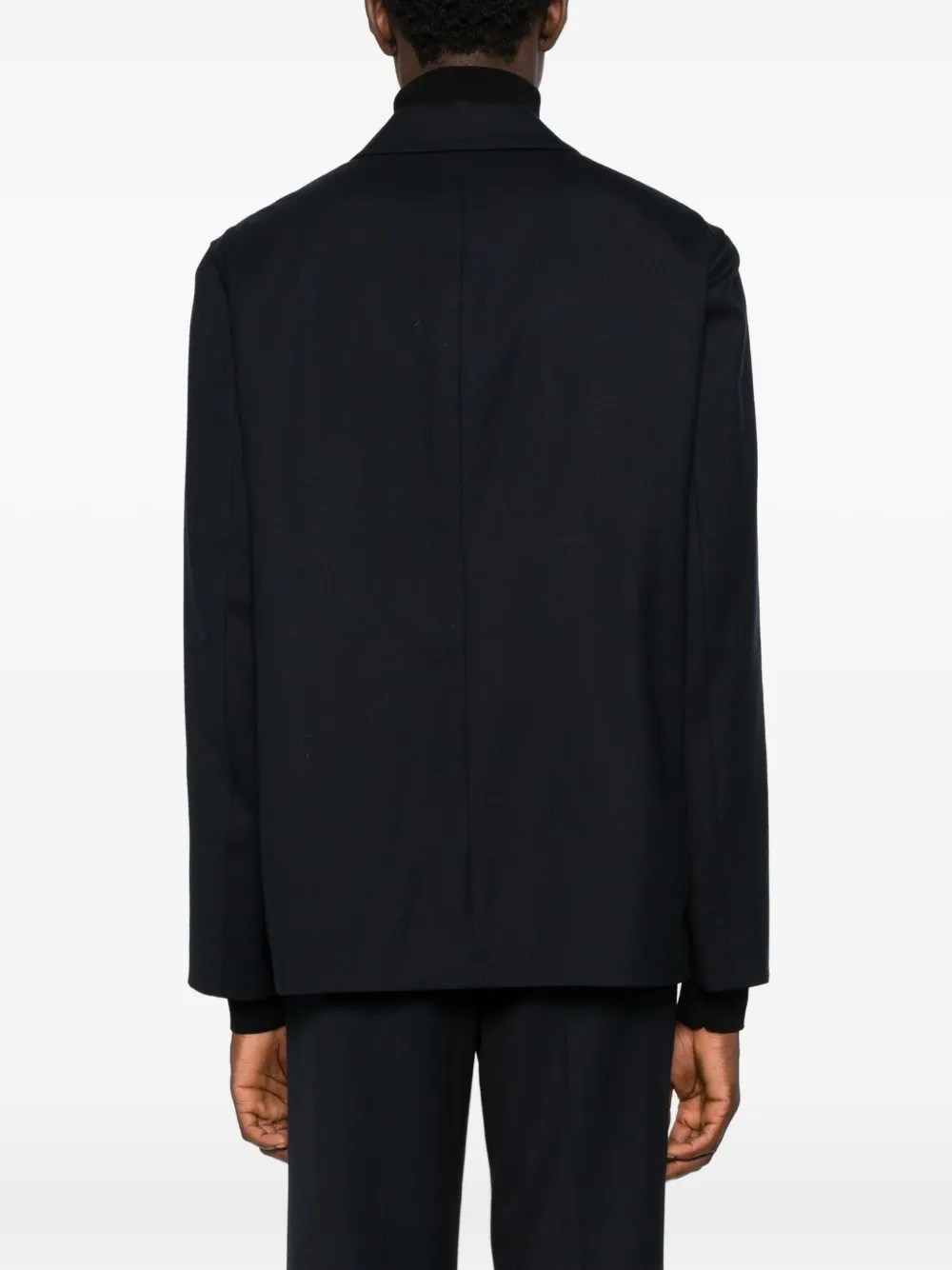 Lardini Overhemd van scheerwolblend Blauw