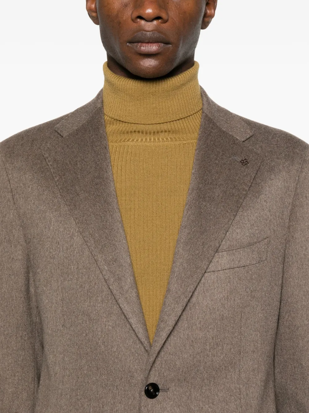 Tagliatore Jack met enkele rij knopen Bruin