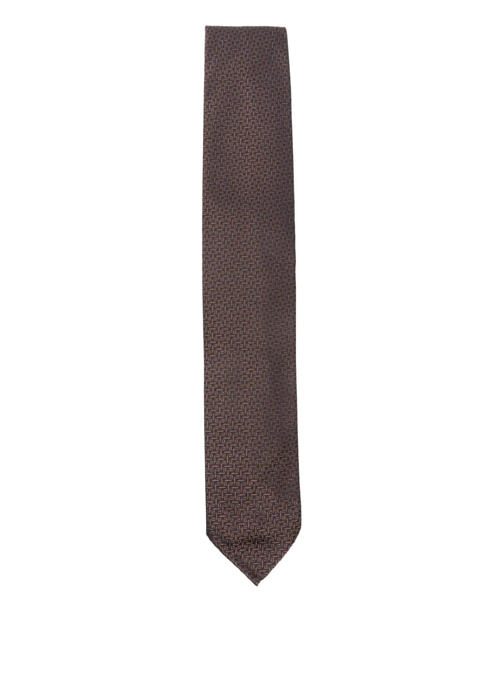 Lardini corbata de seda | marrón | Image 1