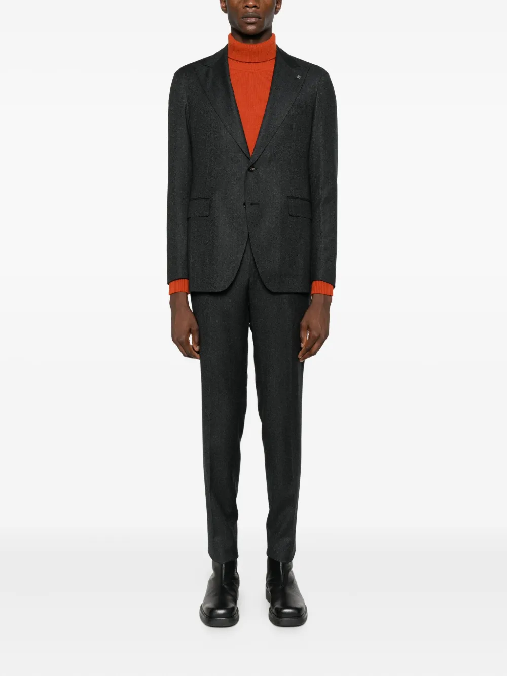 Tagliatore herringbone two-piece suit | Single Breasted Suits | Image 2