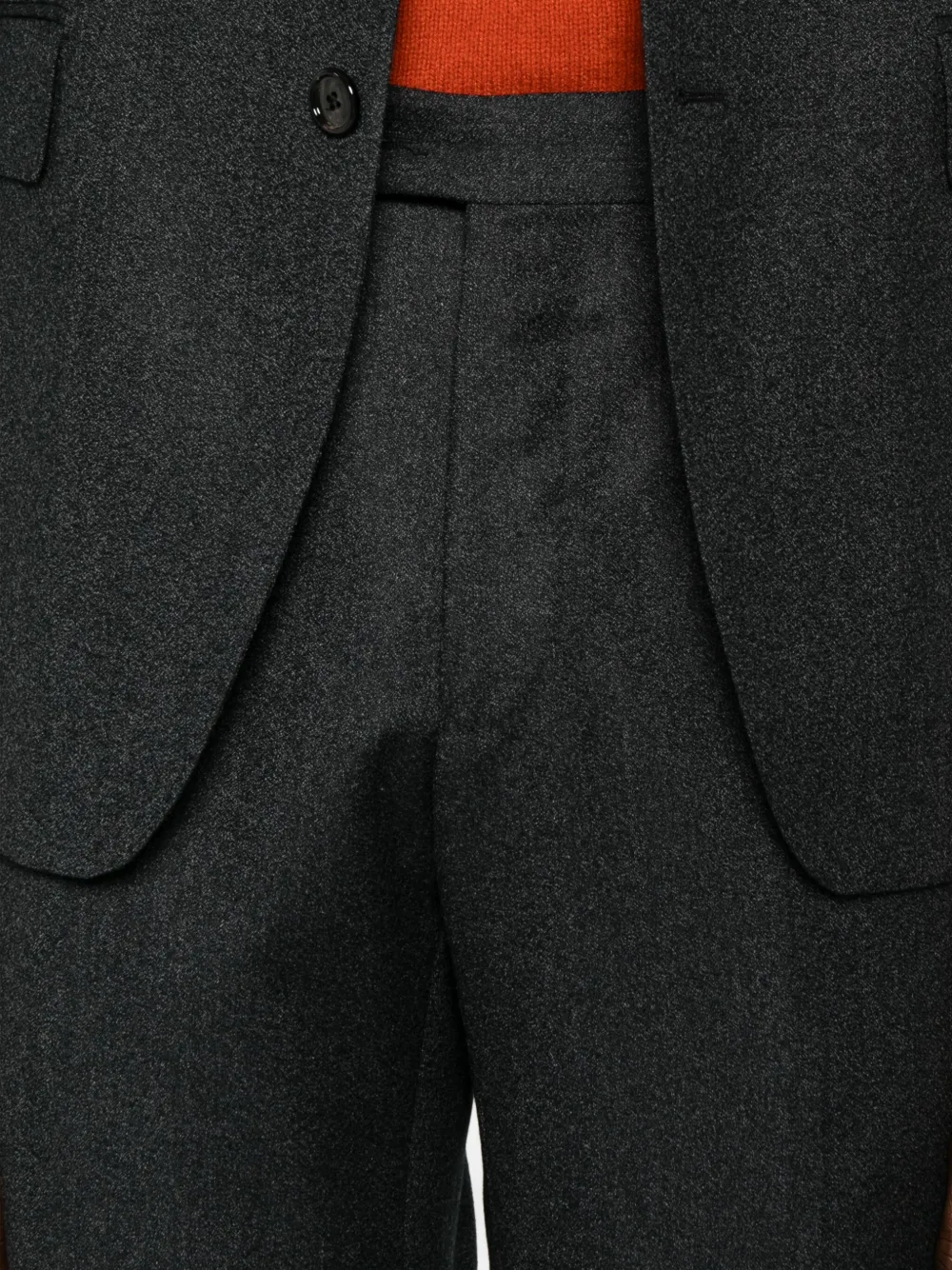 Tagliatore Tweedelig pak met visgraatpatroon Zwart