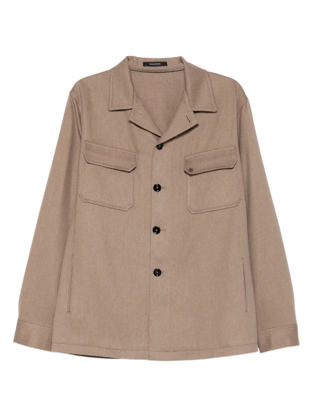Tagliatore chest-pocket button shirt - Marrone