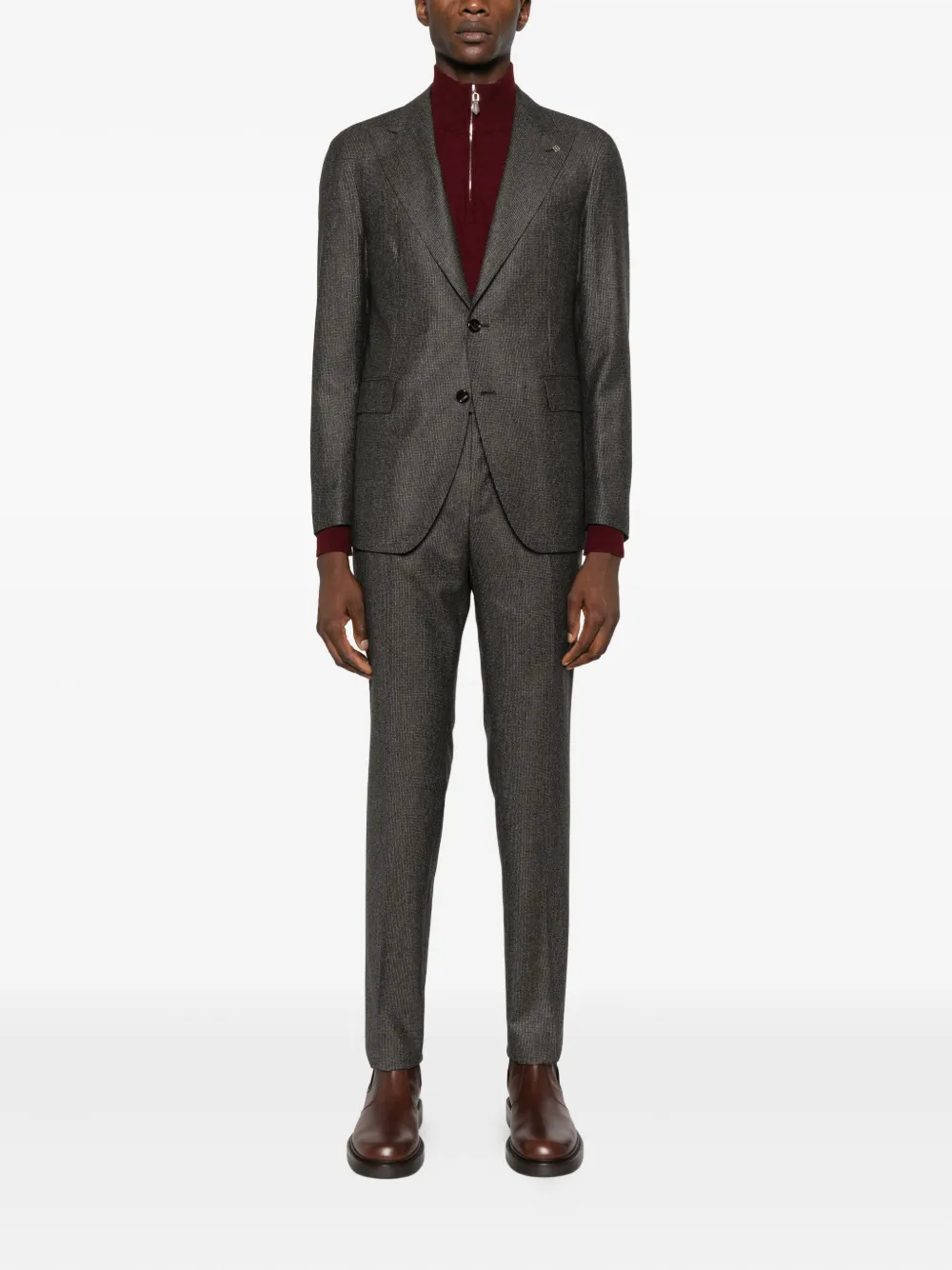 Tagliatore herringbone suit | Single Breasted Suits | Image 2