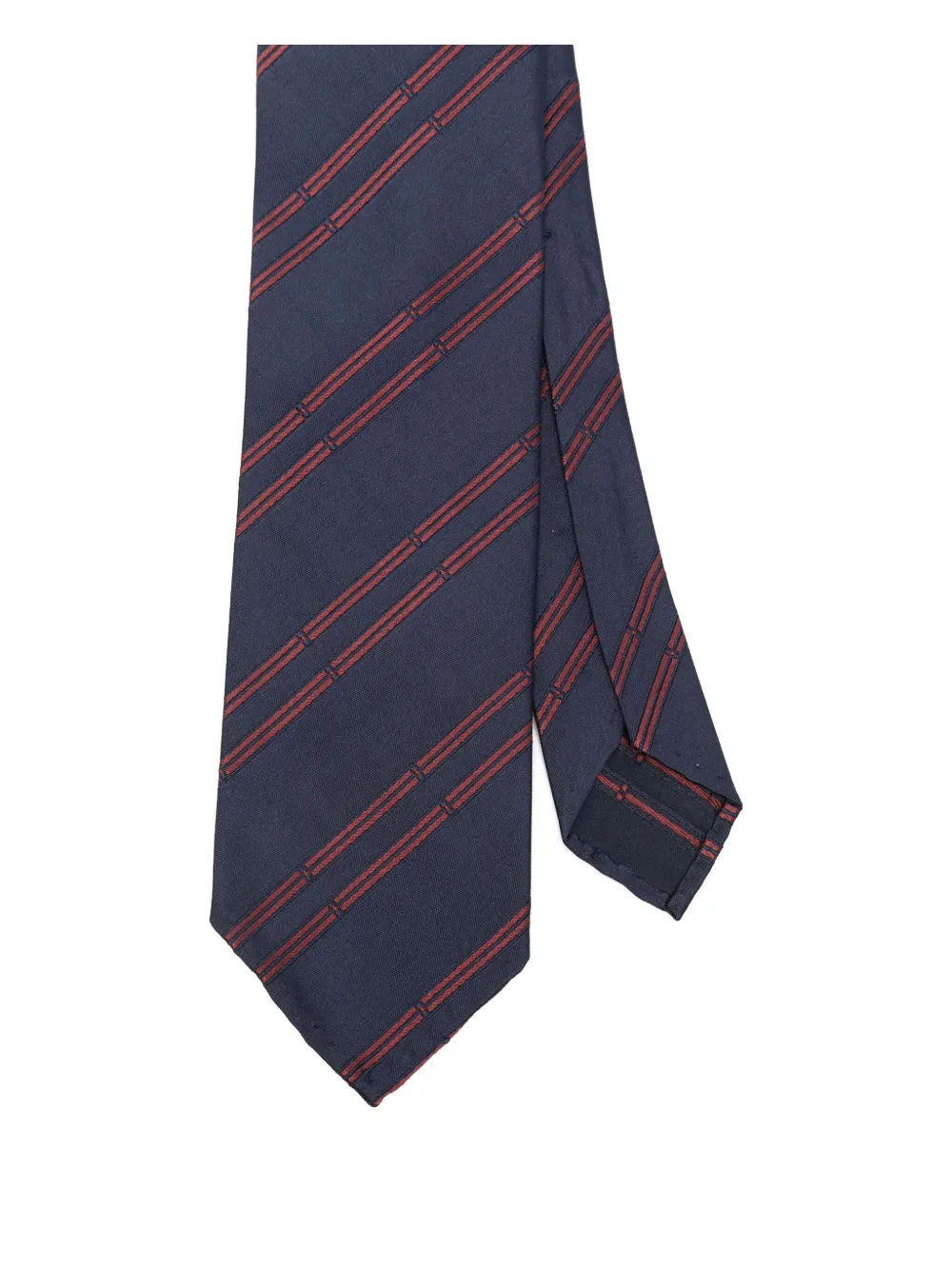 Lardini Gestreepte stropdas Blauw