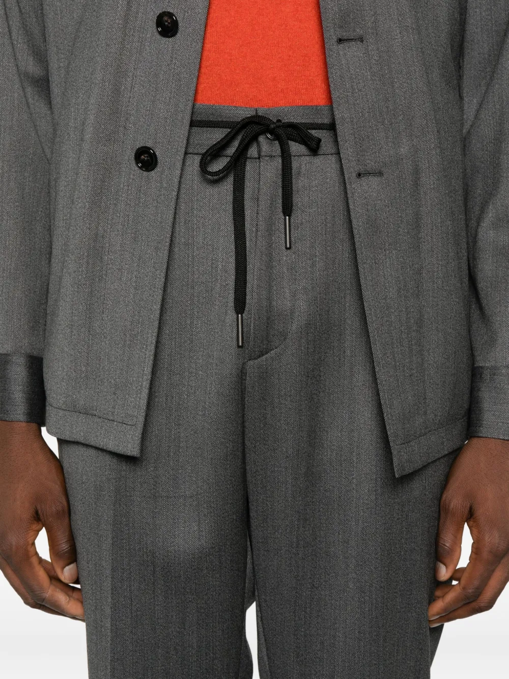 Tagliatore Broek met trekkoord Grijs