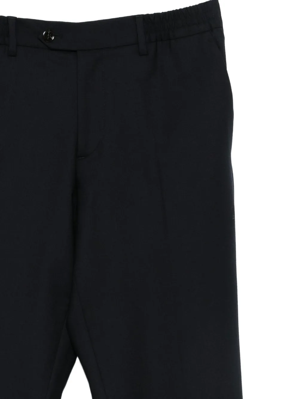 Lardini Straight broek van scheerwolblend Blauw