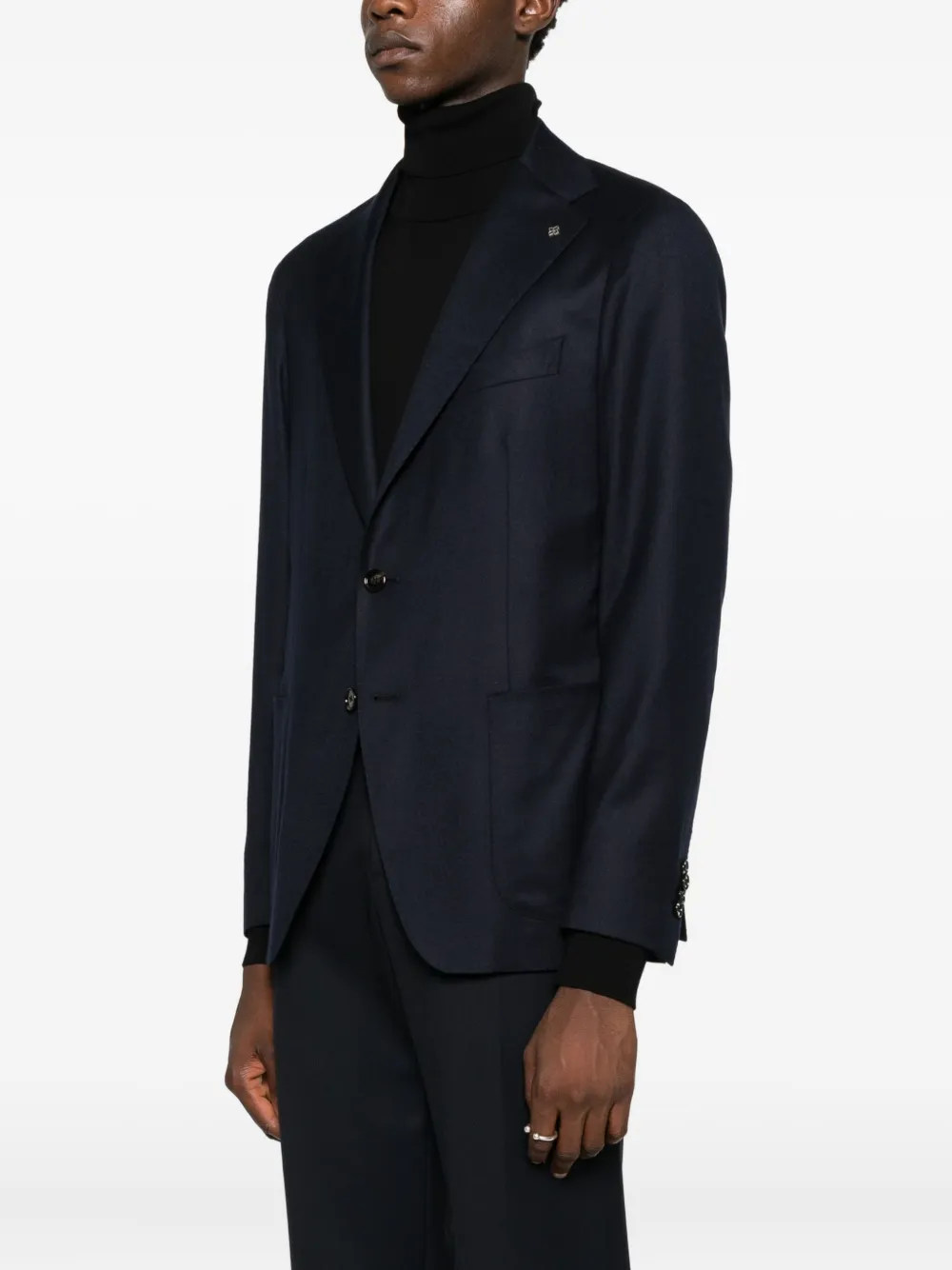 Tagliatore Single-breasted Blazer In Blue