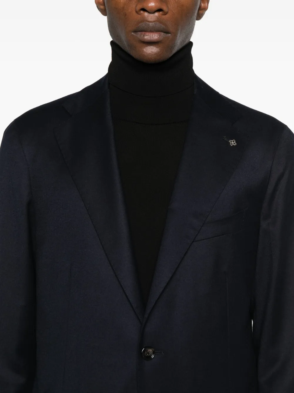 Tagliatore Single-breasted Blazer In Blue