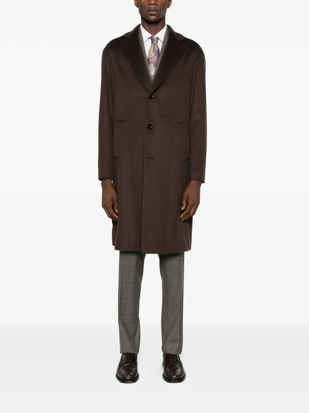 Lardini notched-lapels coat | Single Breasted Coats | Image 2