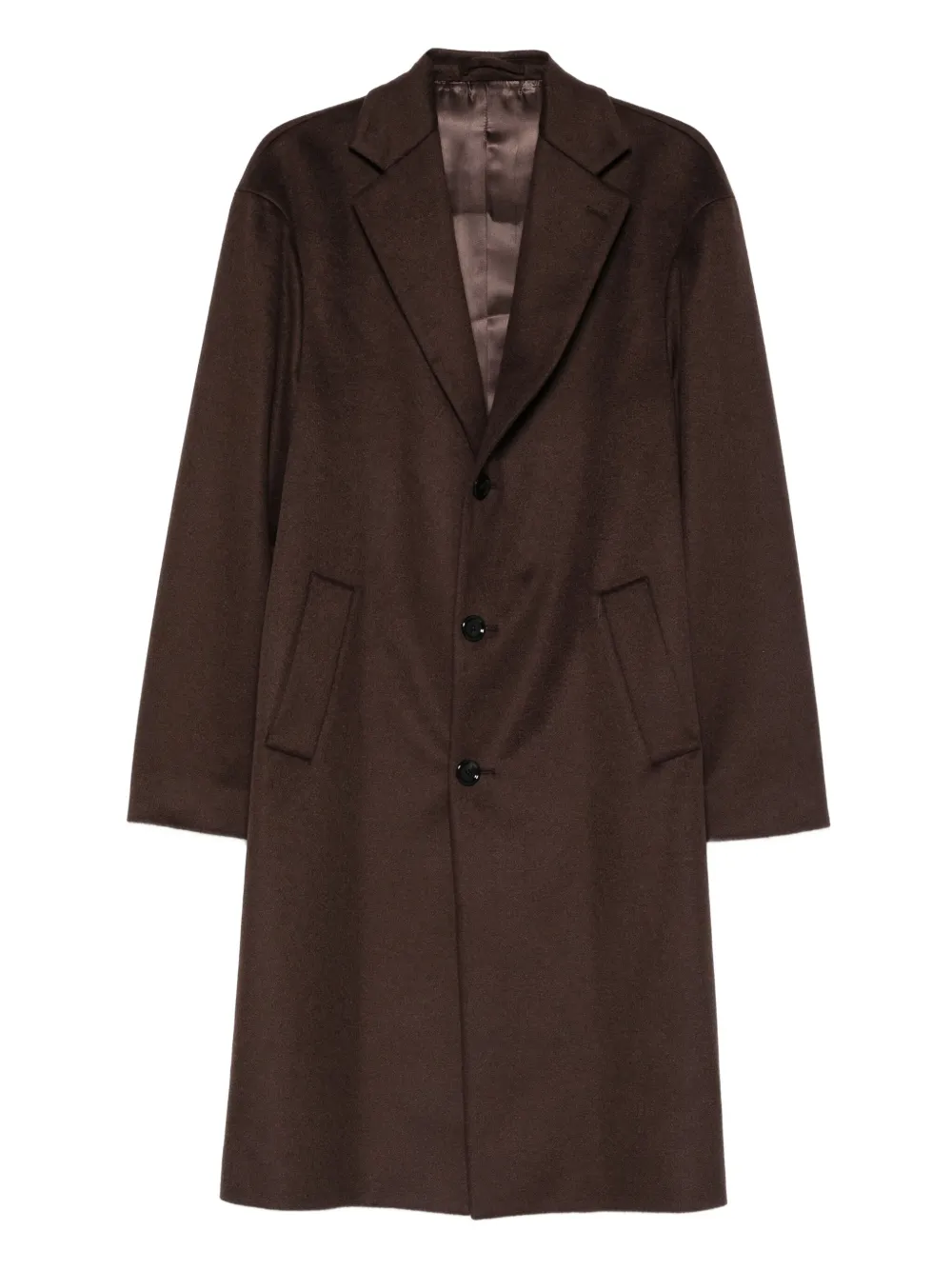 Lardini notched-lapels coat | Brown | Image 1