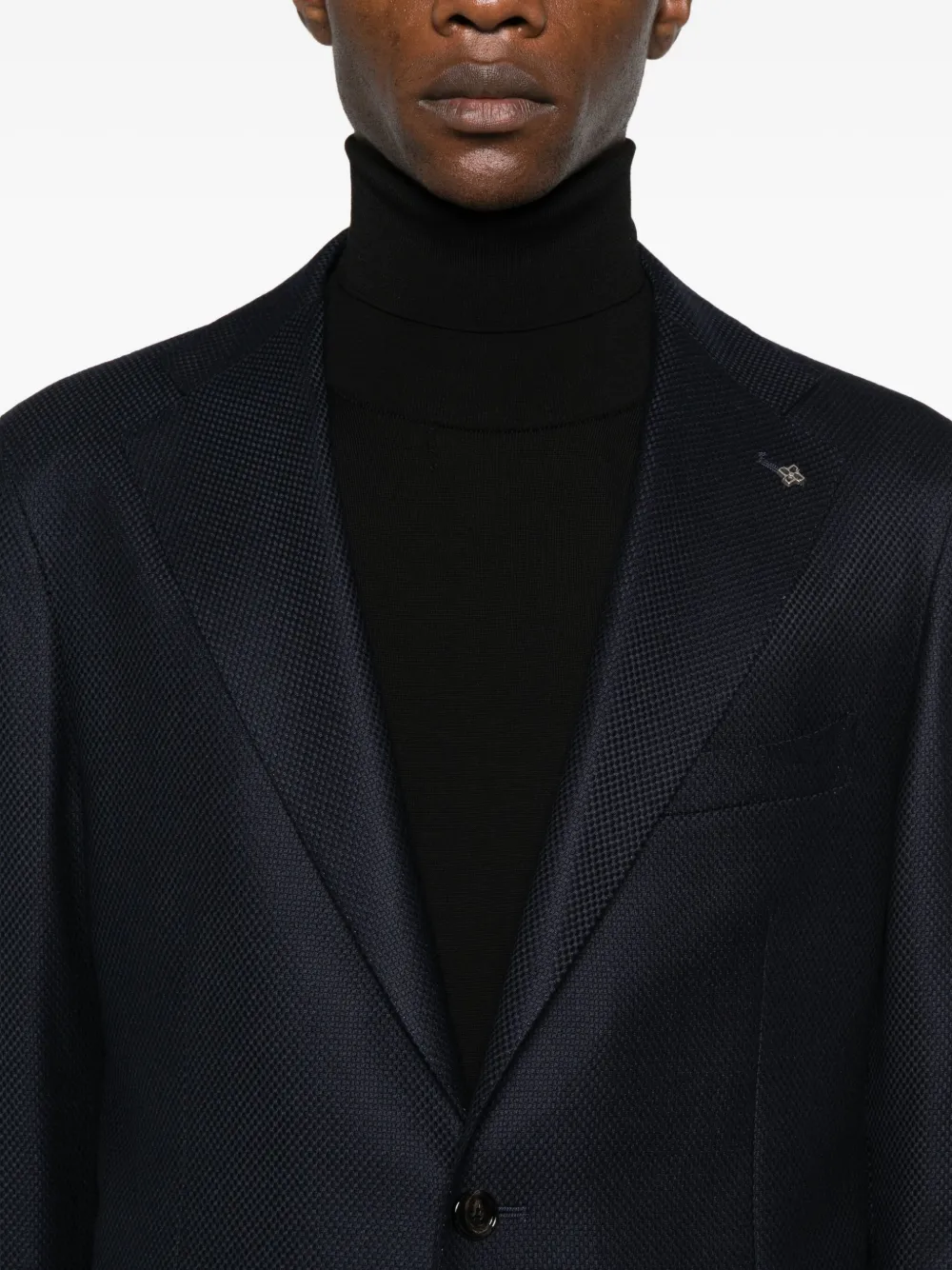 Tagliatore Blazer met enkele rij knopen Zwart