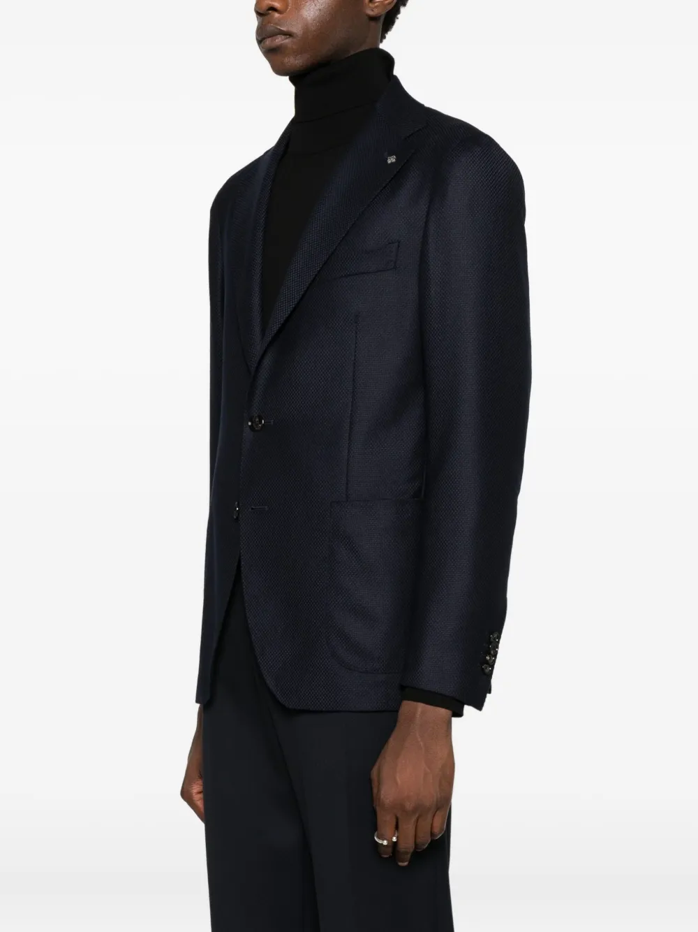 Tagliatore Blazer met enkele rij knopen Zwart