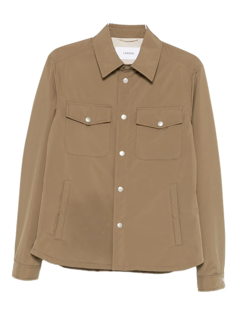 Lardini long sleeve shirt jacket | Neutrals | Image 1