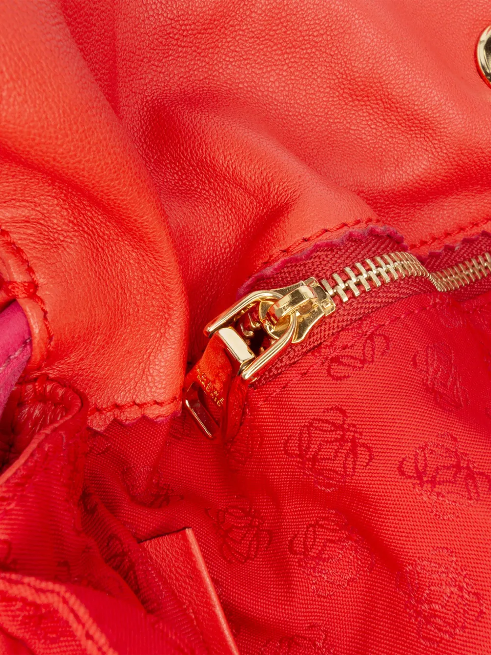 Pre-owned Loewe 2012 Nappa Flamenco Tassel 30 Crossbody Bag In Orange