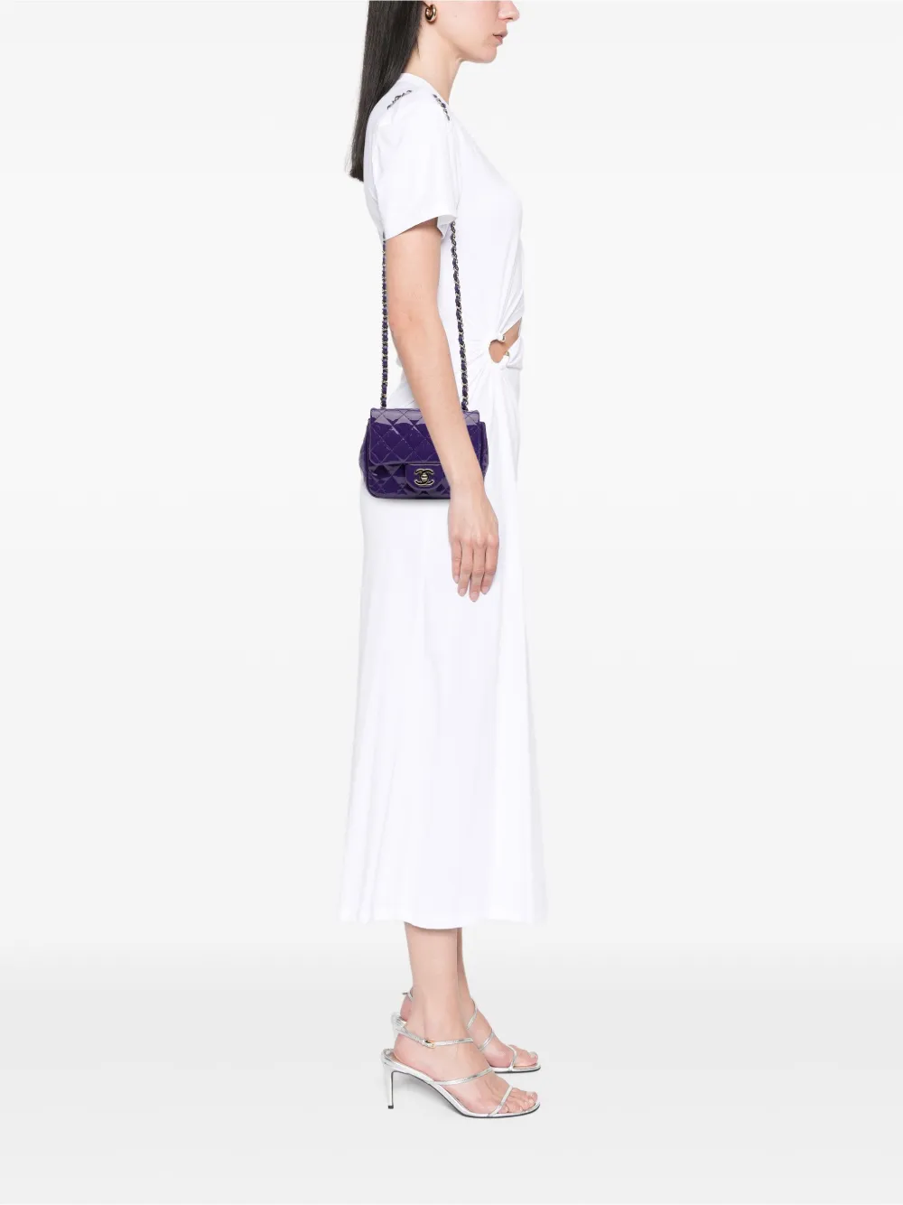 CHANEL Pre-Owned 2015-2016 Mini Square Classic Patent Single Flap crossbody bag | Pre-Owned | Image 2