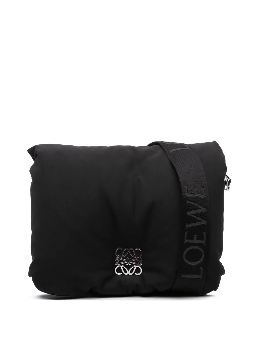 Loewe Pre-Owned 2024 Nylon Goya Puffer crossbody bag - ブラック Loewe Pre-Owned 2024 Nylon Goya Puffer crossbody bag - ブラック