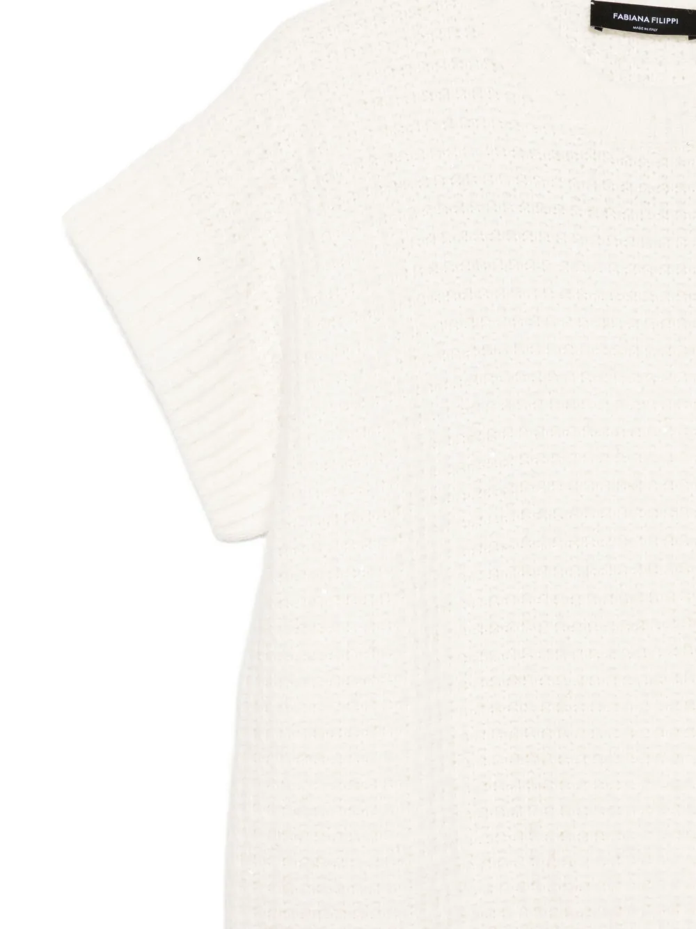 Fabiana Filippi Waffle-knit Top In White