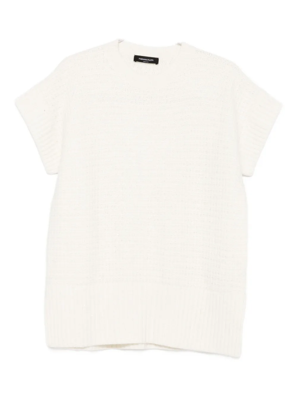 Fabiana Filippi waffle-knit top | أبيض | Image 1