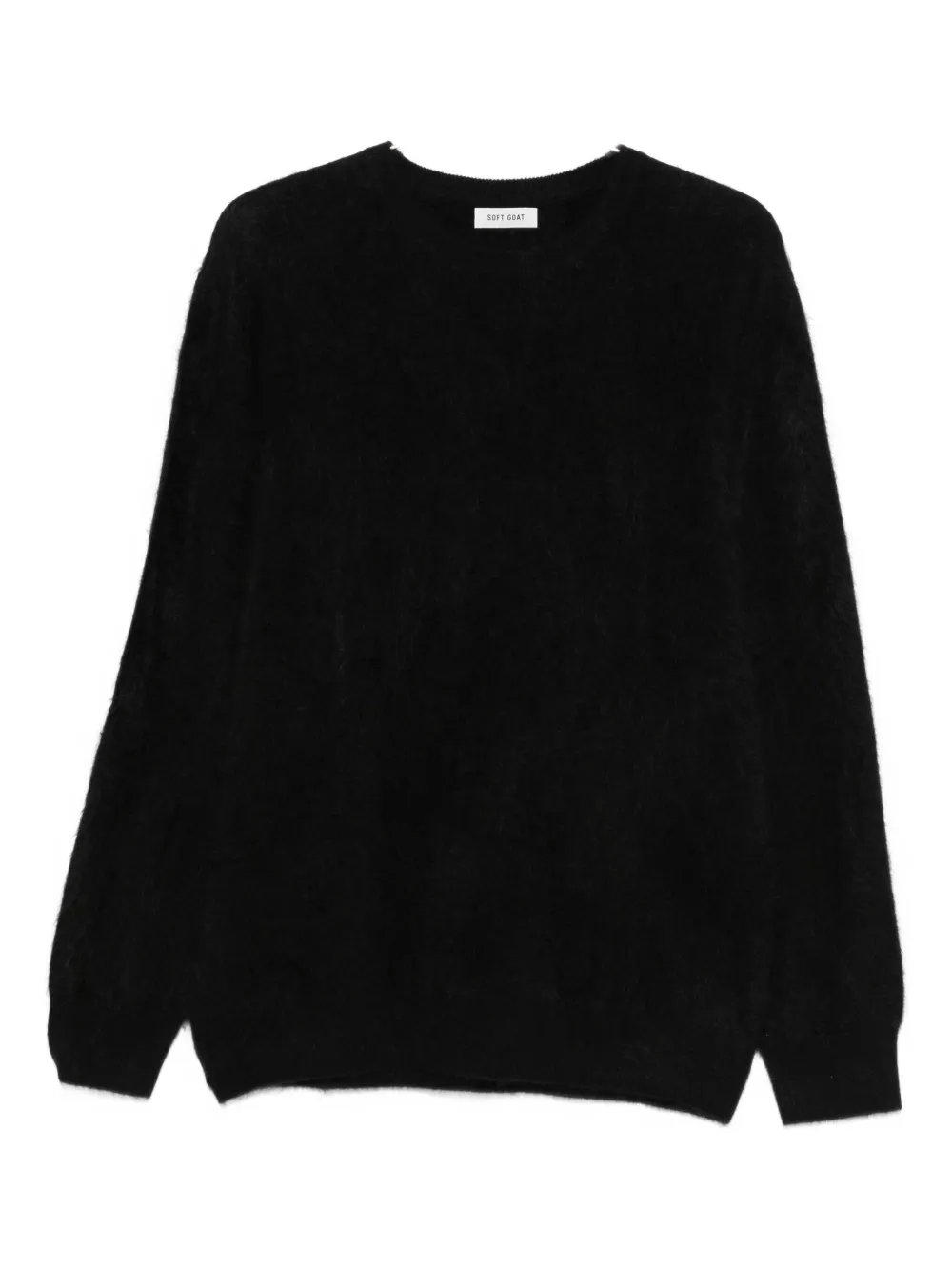 Soft Goat crew-neck sweater - ブラック Soft Goat crew-neck sweater - ブラック