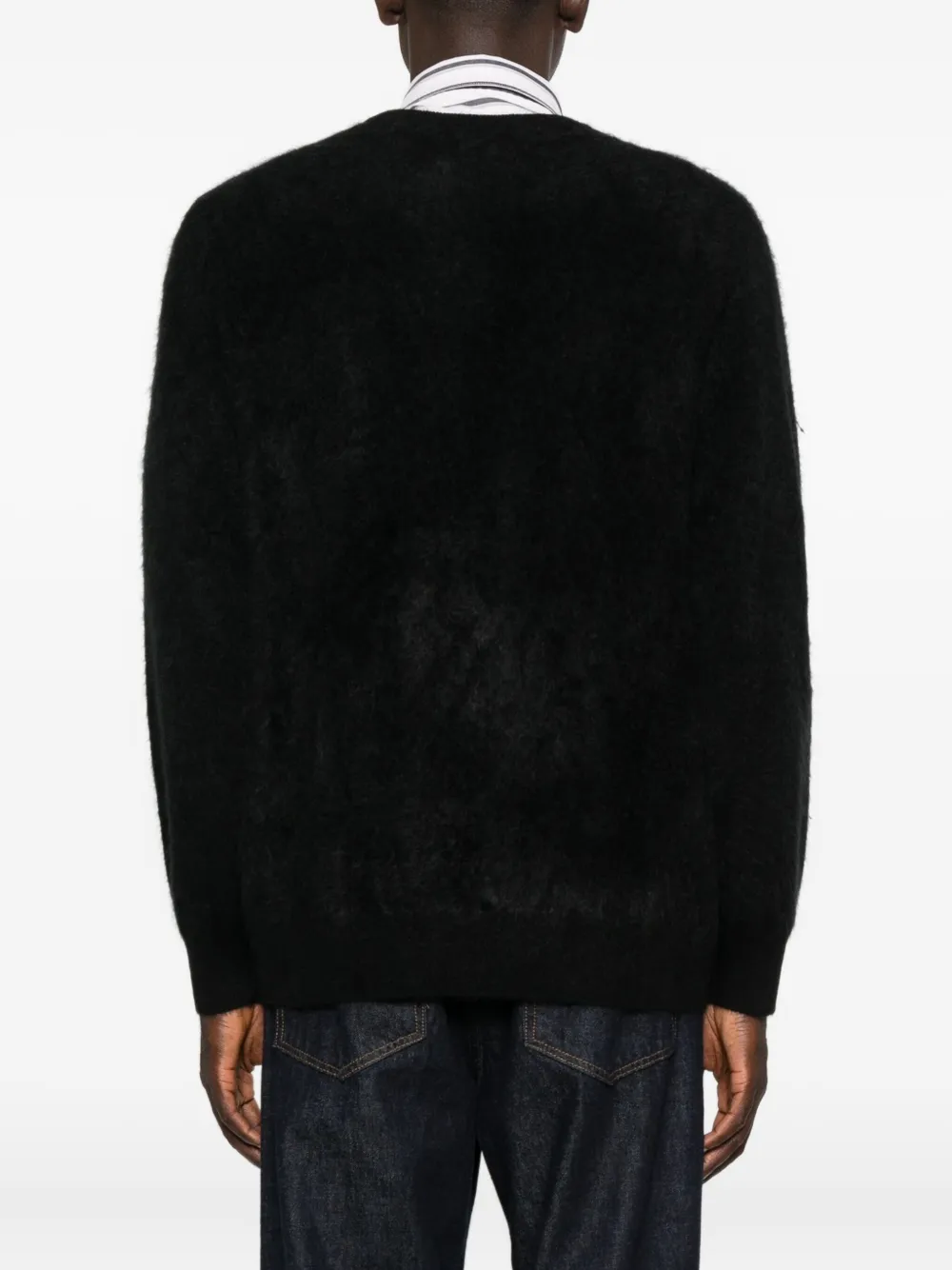 Soft Goat Crew-neck Sweater In Black