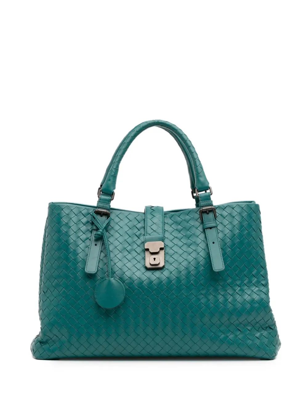 Bottega Veneta Pre-Owned 2012-2025 Medium Nappa Intrecciato Roma tote bag | Blue | Image 1