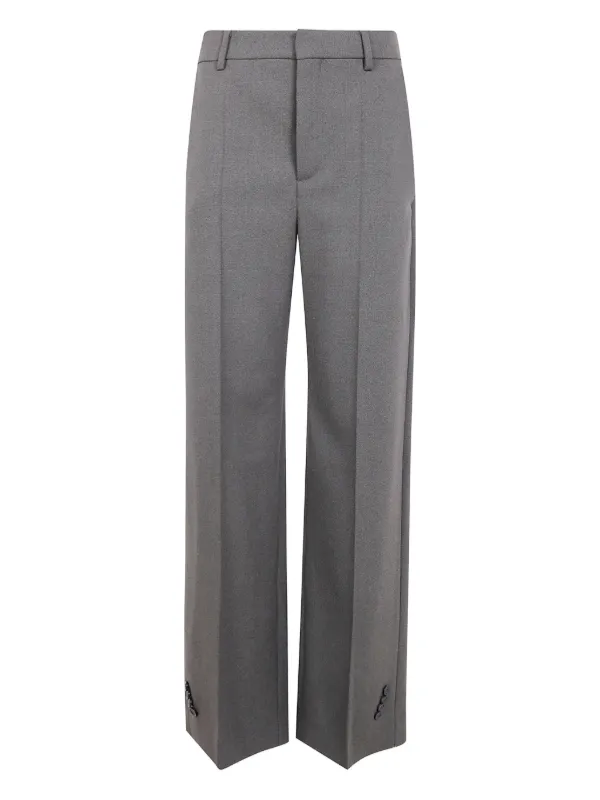Jean Paul Gaultier Button-detail Trousers in Grey