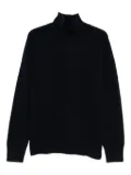 Soft Goat roll-neck cashmere sweater - Black