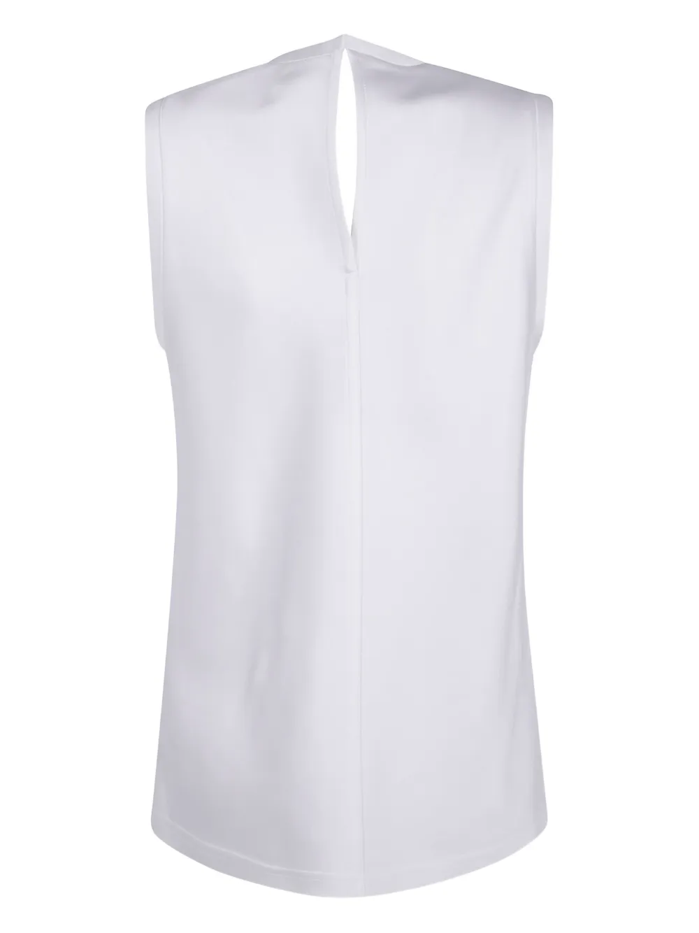 Carven Keyhole-detail Top In White